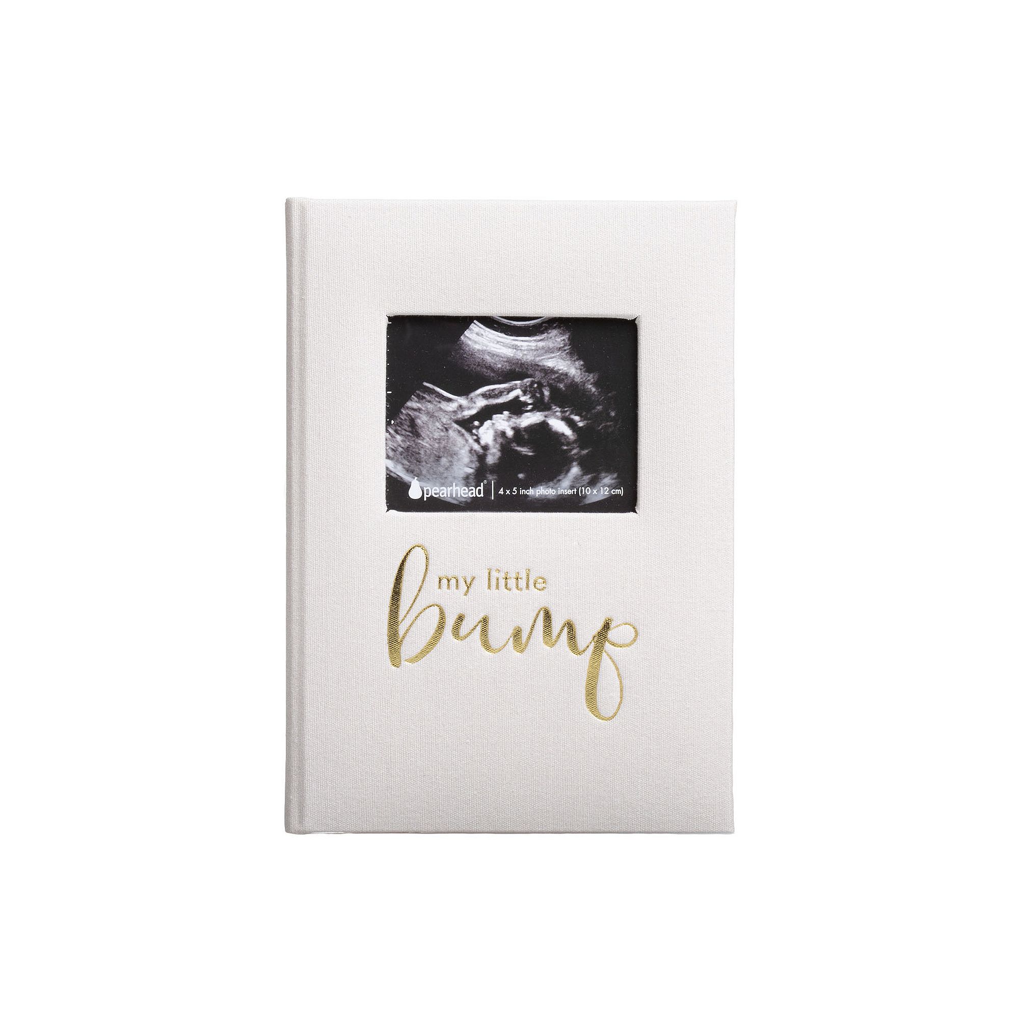 Pearhead Linen Pregnancy Journal, Ivory