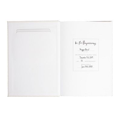 Pearhead Linen Pregnancy Journal