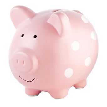 Pearhead Polka Dot Piggy Bank