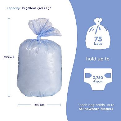Ubbi 12-Gallon Diaper Pail Liners 3-Pack