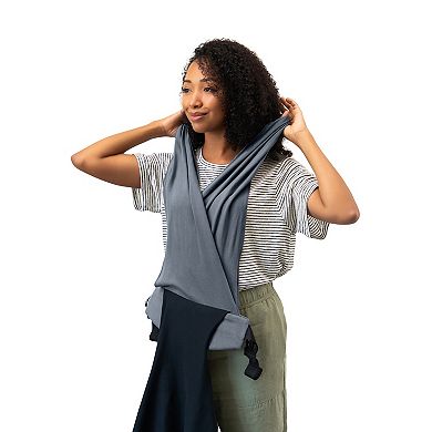 Moby Easy-Wrap Baby Carrier Sling in Charcoal/Black