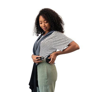 Moby Easy-Wrap Baby Carrier Sling in Charcoal/Black