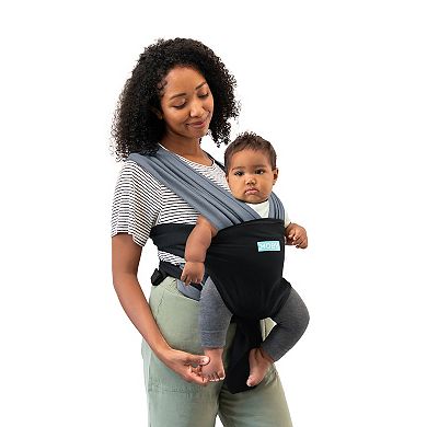 Moby Easy-Wrap Baby Carrier Sling in Charcoal/Black