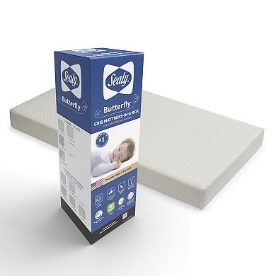 Sealy Butterfly Breathable Knit Crib Mattress