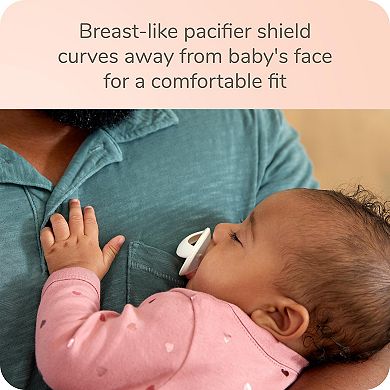 NUK for Nature Simply Natural 2-pack Pacifier Set for ages 0-6M