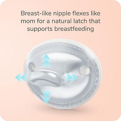 NUK for Nature Simply Natural 2-pack Pacifier Set for ages 0-6M