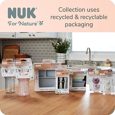 NUK for Nature Simply Natural 2-pack Pacifier Set for ages 0-6M