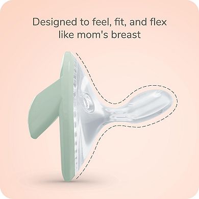 NUK for Nature Simply Natural 2-pack Pacifier Set for ages 0-6M