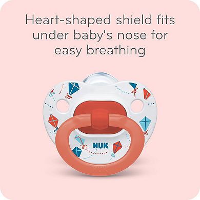 NUK Glow-in-the-Dark 3-Pack 0-6 months Orthodontic Pacifiers