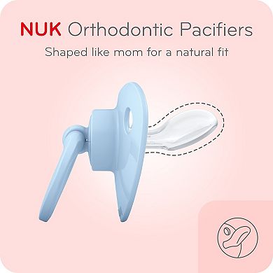 NUK Glow-in-the-Dark 3-Pack 0-6 months Orthodontic Pacifiers