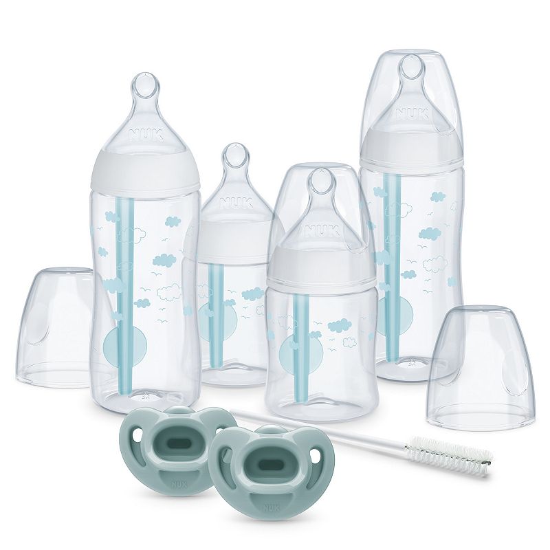 UPC 885131701879 product image for NUK Smooth Flow Pro Anti-Colic Bottle & Pacifier Newborn 7 Piece Gift Set, Blue  | upcitemdb.com