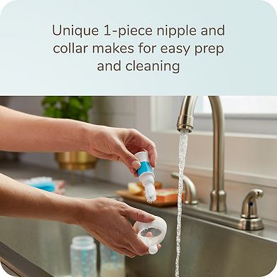 NUK Smooth Flow Pro Anti-Colic Bottle & Pacifier Newborn 7 Piece Gift Set