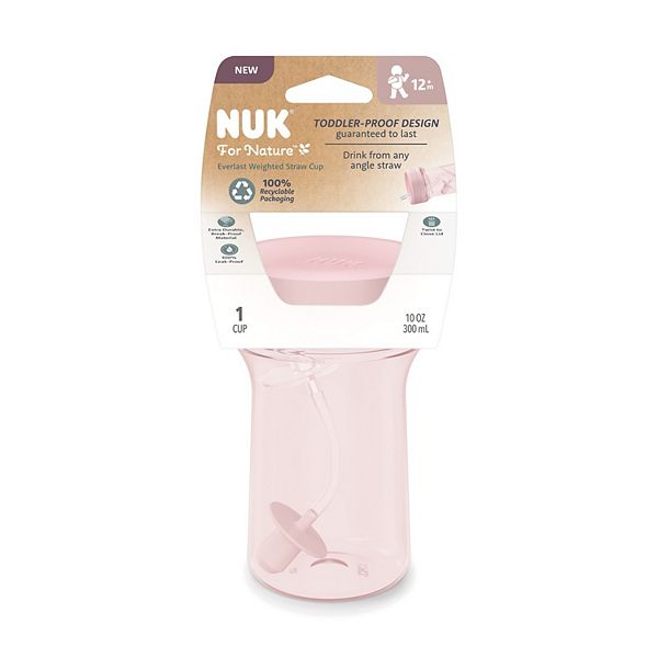 NUK for Nature Everlast Weighted Cup with Straw