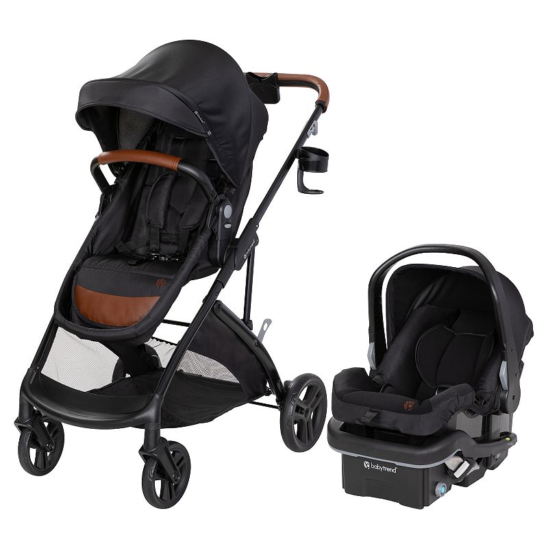 baby trend passport switch 6-in-1 modular travel system with ez-lift infant car seat, black cocoa
