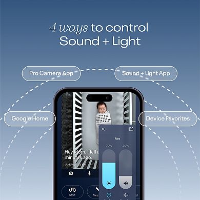 Nanit Sound and Light Audio Baby Monitor