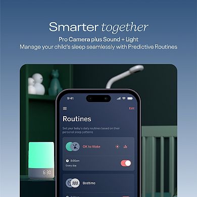 Nanit Sound and Light Audio Baby Monitor