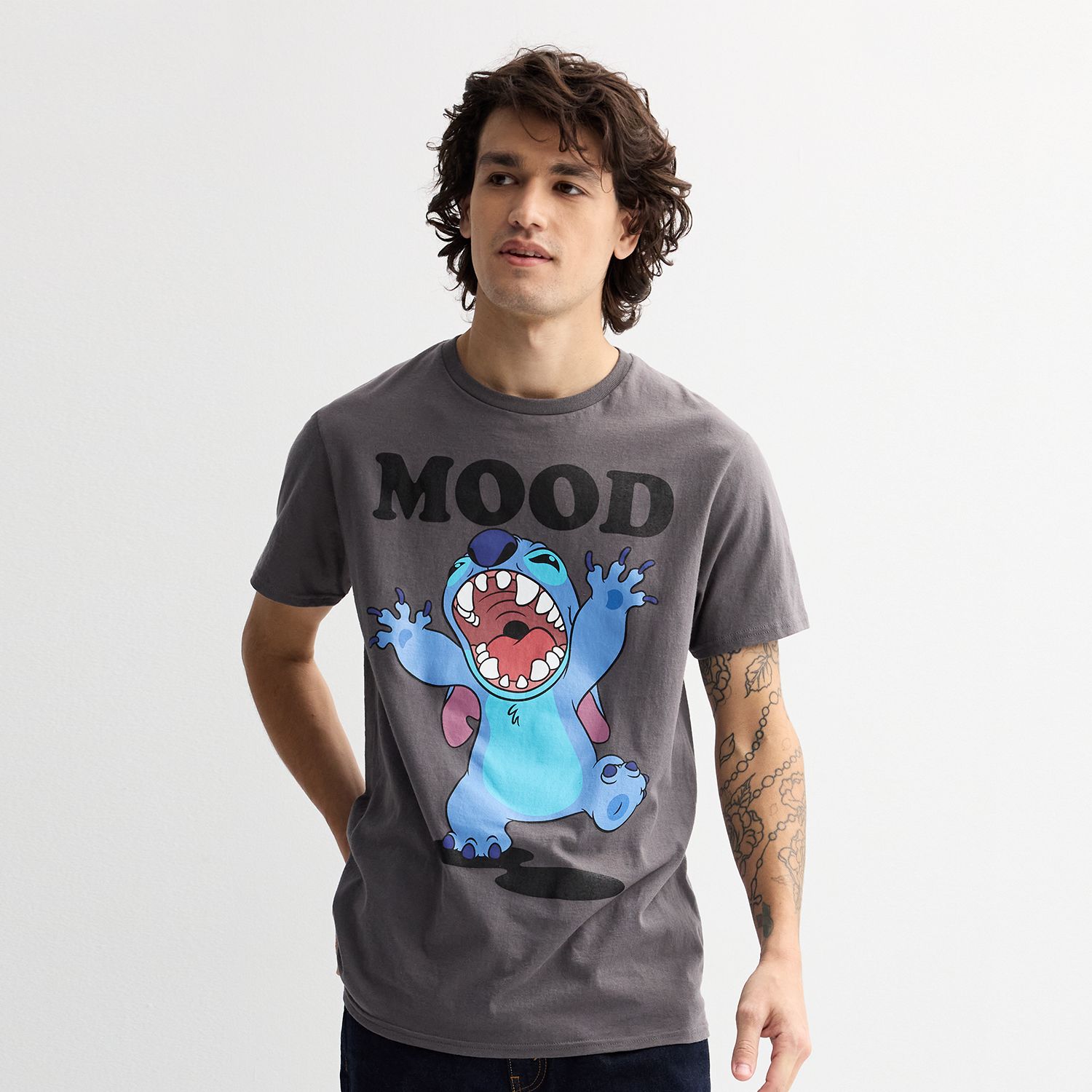 Мужская футболка Disney's Lilo & Stitch Mood Graphic — фото 1