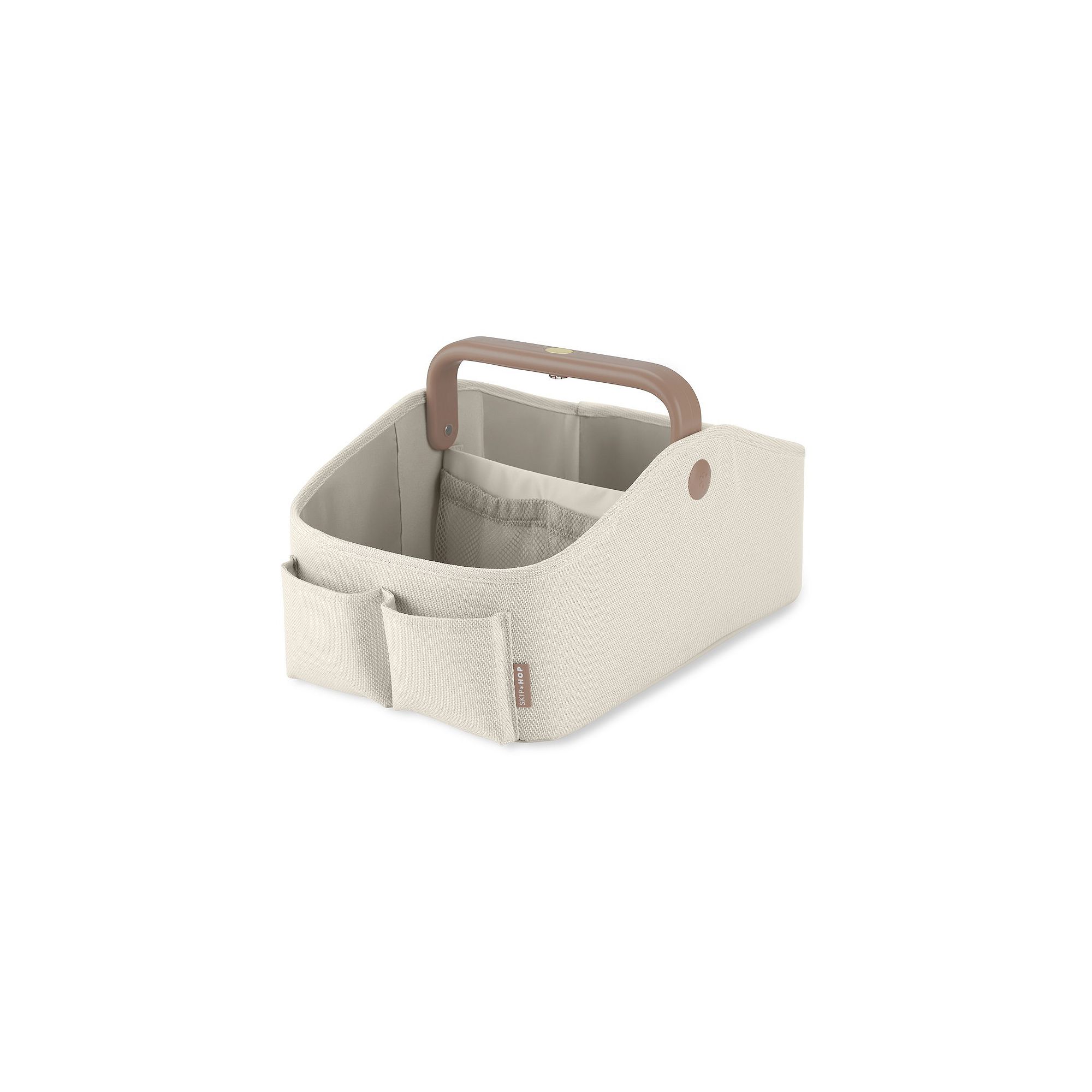 Skip Hop Nursery Style Light-Up Diaper Caddy, Brown