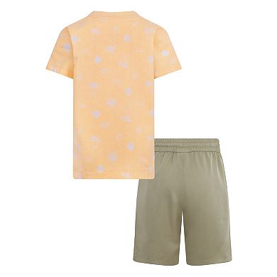 Boys 4-7 Hurley Printed T-shirt and Twill Shorts 2-Piece Set