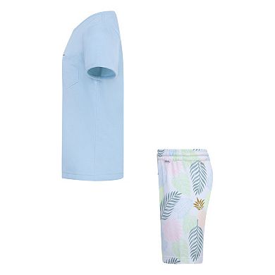 Boys 4-7 Hurley Pocket Tee & Printed Shorts 2-Piece Set