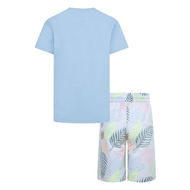 Boys 4-7 Hurley Pocket Tee & Printed Shorts 2-Piece Set