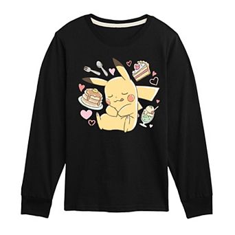 Boys 8-20 Pokemon Pikachu Dessert Long Sleeve Graphic Tee