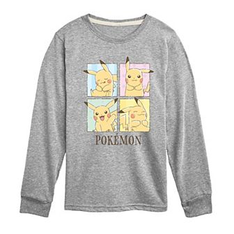 Boys 8-20 Pokemon Cafe Pikachu Long Sleeve Graphic Tee