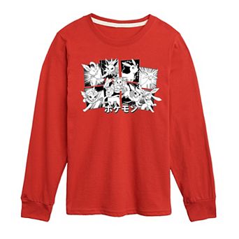 Boys 8-20 Pokemon Eeveelutions Long Sleeve Graphic Tee