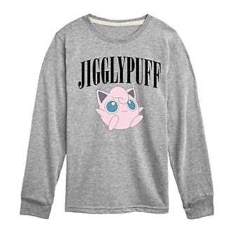 Boys 8-20 Pokemon Pastel Jigglypuff Long Sleeve Graphic Tee