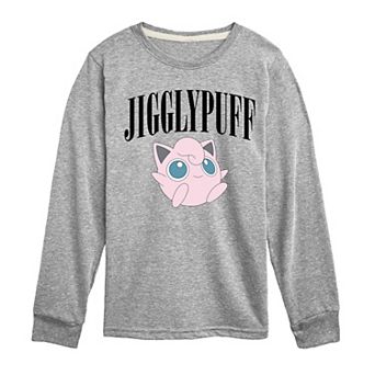 Boys 8-20 Pokemon Pastel Jigglypuff Long Sleeve Graphic Tee