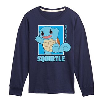 Boys 8-20 Pokemon Squirtle Long Sleeve Graphic Tee