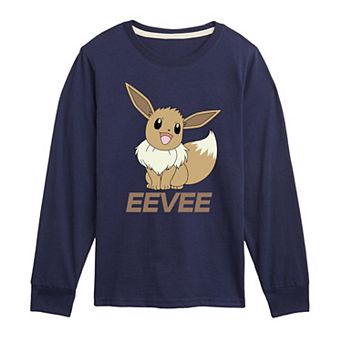 Boys 8-20 Pokemon Pastel Eevee Long Sleeve Graphic Tee