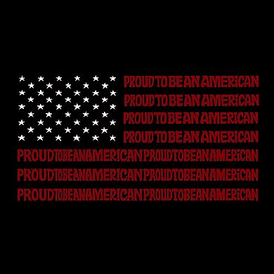 Proud To Be An American - Men's Word Art T-shirt