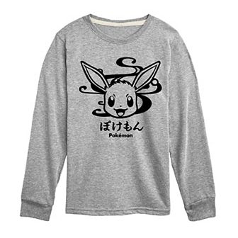 Boys 8-20 Pokemon Wagara Eevee Long Sleeve Graphic Tee