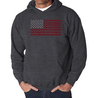 Proud To Be An American - Men's Word Art Hooded Sweatshirt