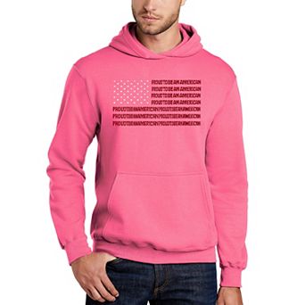 Proud To Be An American - Men's Word Art Hooded Sweatshirt