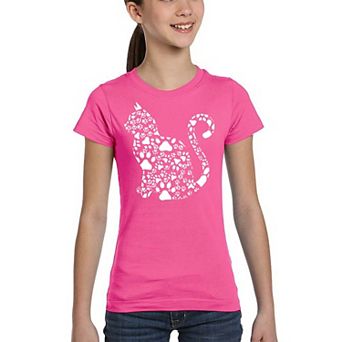 Cat Claws - Girl's Word Art T-shirt
