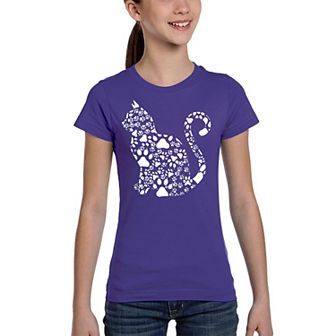 Cat Claws - Girl's Word Art T-shirt