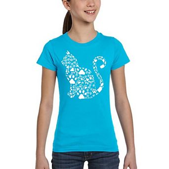 Cat Claws - Girl's Word Art T-shirt