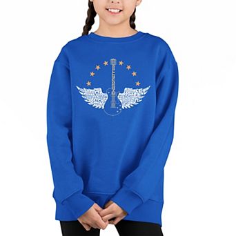Country Female Singers - Girl's Word Art Crewneck Sweatshirt