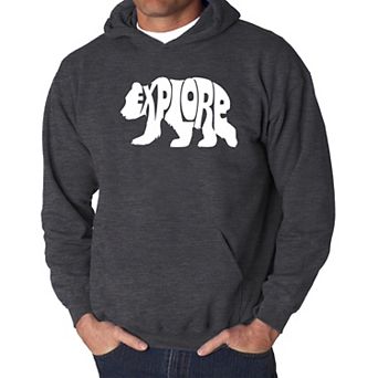 Explore - Men's Word Art Hooded Sweatshirt