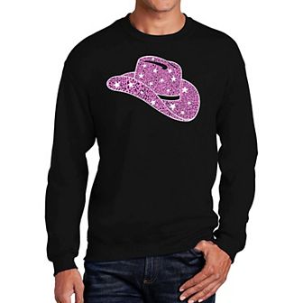 Cowgirl Hat - Men's Word Art Crewneck Sweatshirt