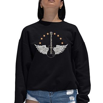 Country Female Singers - Women's Word Art Crewneck Sweatshirt