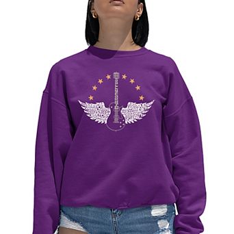 Country Female Singers - Women's Word Art Crewneck Sweatshirt