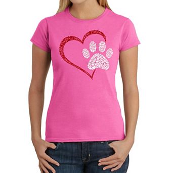 Paw Heart - Women's Word Art T-shirt