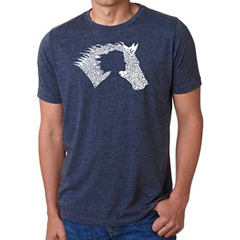 Girl Horse - Men's Premium Blend Word Art T-shirt