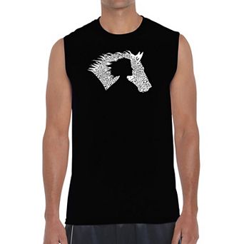 Girl Horse - Men's Word Art Sleeveless T-shirt