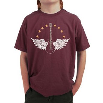 Country Female Singers - Boy's Word Art T-shirt