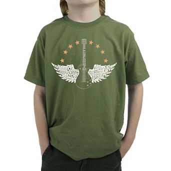 Country Female Singers - Boy's Word Art T-shirt