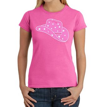 Cowgirl Hat - Women's Word Art T-shirt